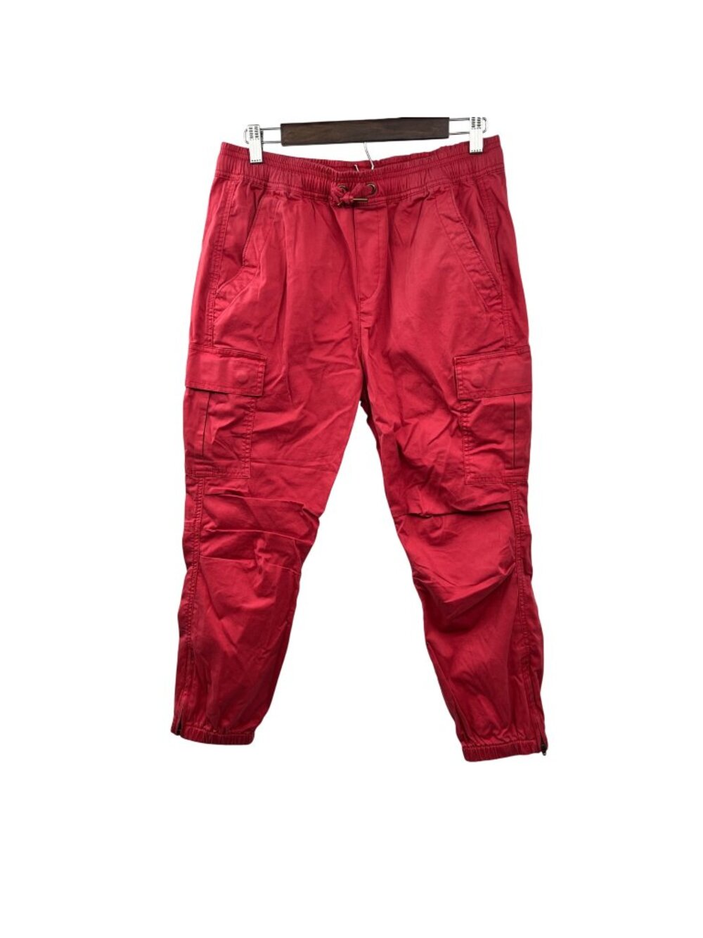 Polo Ralph Lauren Womens Jogger Cargo Pants Drawstring Coral Pink Medium